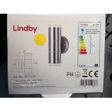 Lindby - Уличный настенный светильник DELINA 2xGU10/9W/230V IP44