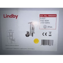Lindby - Уличный настенный светильник ERINA 1xE27/60W/230V IP44