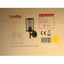 Lindby - Уличный настенный светильник YONAN 1xE27/40W/230V IP44