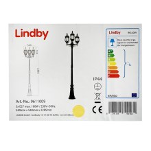 Lindby - Вулична лампа 3xE27/100W/230V IP44