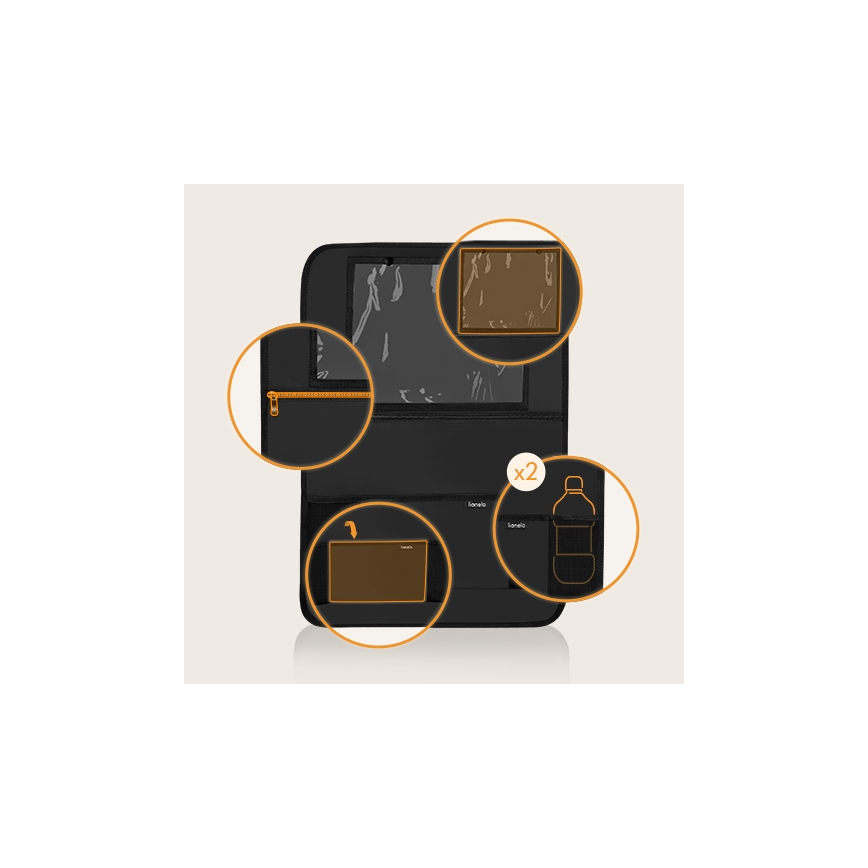 Lionelo - автомобильный органайзер SEAT ORGANIZER, чёрный