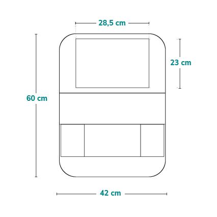 Lionelo - автомобильный органайзер SEAT ORGANIZER, чёрный