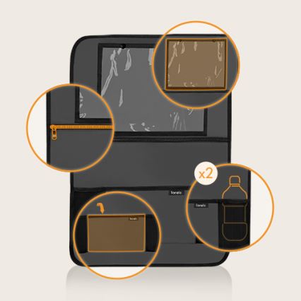 Lionelo - Автомобильный органайзер SEAT ORGANIZER серый