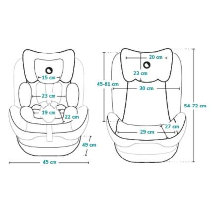 Lionelo - Автокресло AART i-Size 40-150 см черный/серый