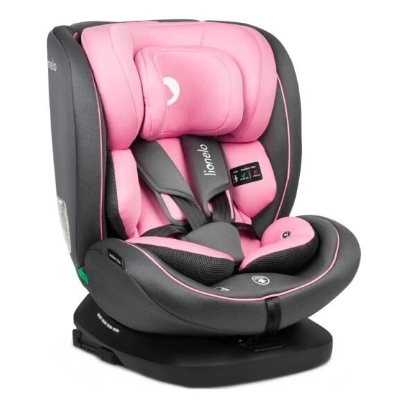 Lionelo - Автокресло BASTIAAN i-Size 40-150 см серый/розовый