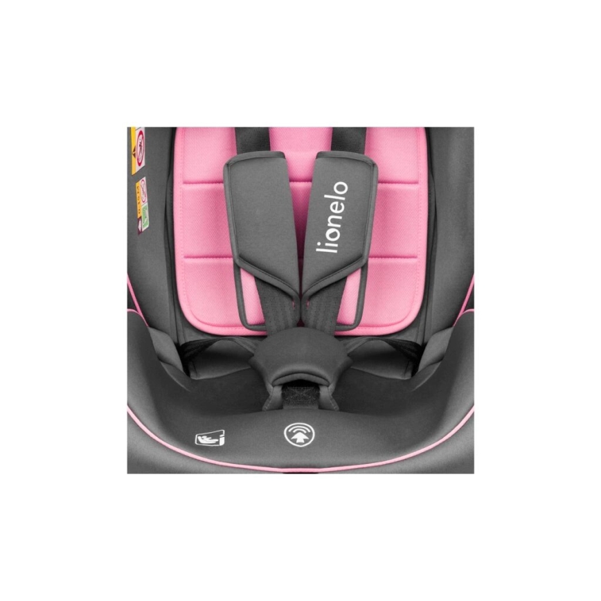Lionelo - Автокресло BASTIAAN i-Size 40-150 см серый/розовый