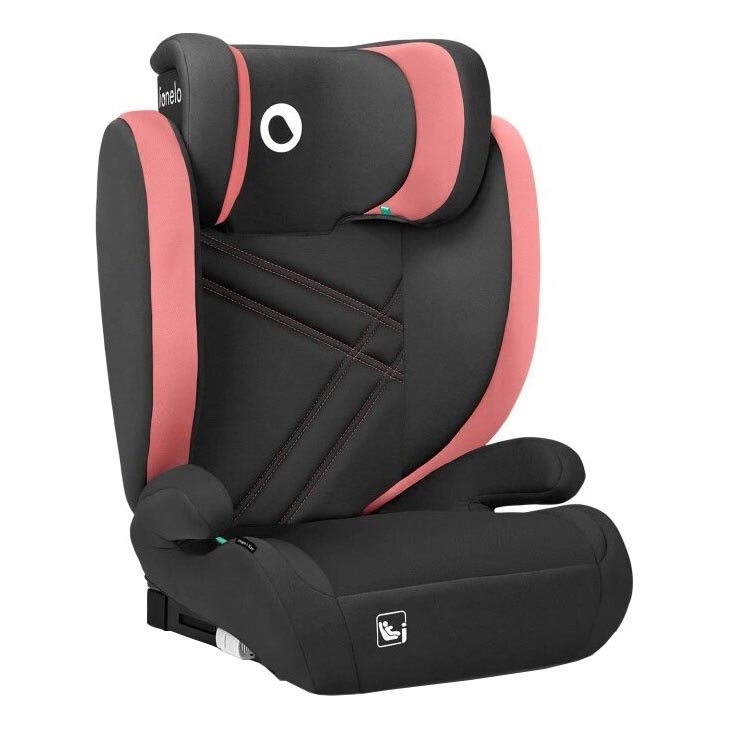 Lionelo - Автокресло HUGO i-Size 100-150 см черный/розовый