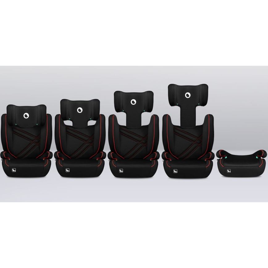 Lionelo - Автокресло HUGO i-Size 100-150 см черный/красный
