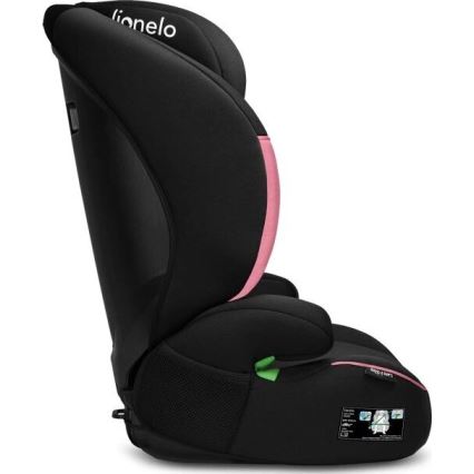 Lionelo - Автокресло LARS i-Size 100-150 см черный/розовый