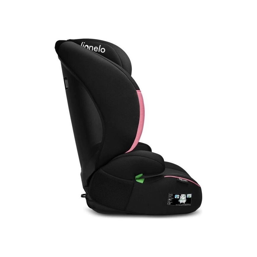 Lionelo - Автокресло LARS i-Size 100-150 см черный/розовый