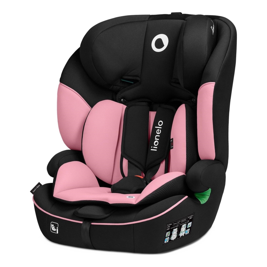 Lionelo - Автокресло LEVI i-Size, для роста 76–150 см, цвет Pink Baby