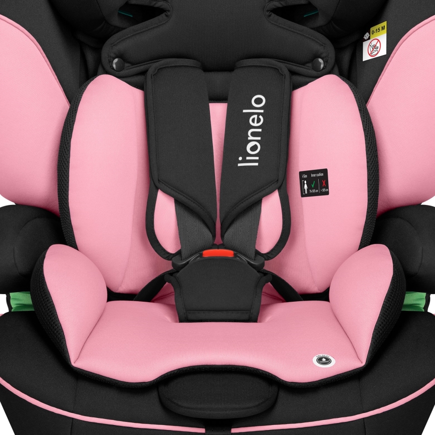 Lionelo - Автокресло LEVI i-Size, для роста 76–150 см, цвет Pink Baby