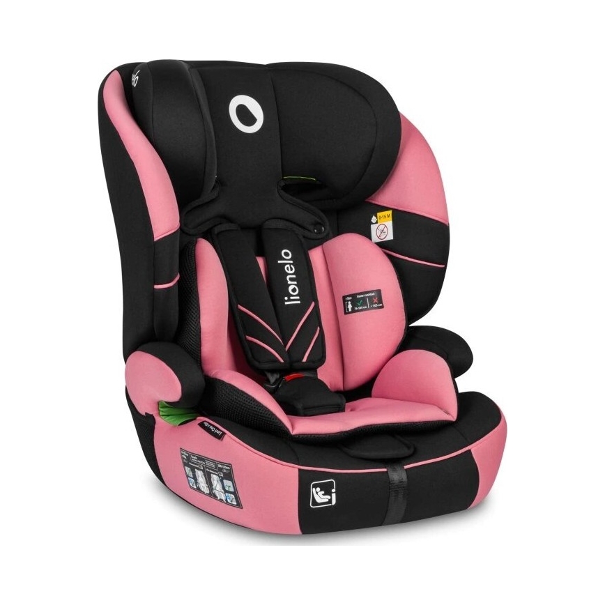 Lionelo - Автокресло LEVI ONE i-Size 76-150 см черный/розовый