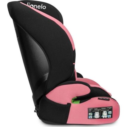 Lionelo - Автокресло LEVI ONE i-Size 76-150 см черный/розовый