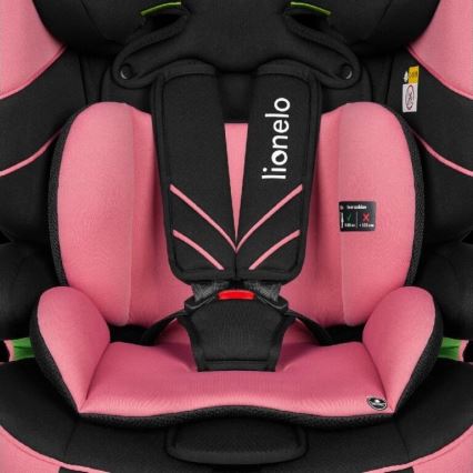 Lionelo - Автокресло LEVI ONE i-Size 76-150 см черный/розовый