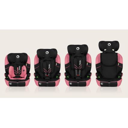 Lionelo - Автокресло LEVI ONE i-Size 76-150 см черный/розовый