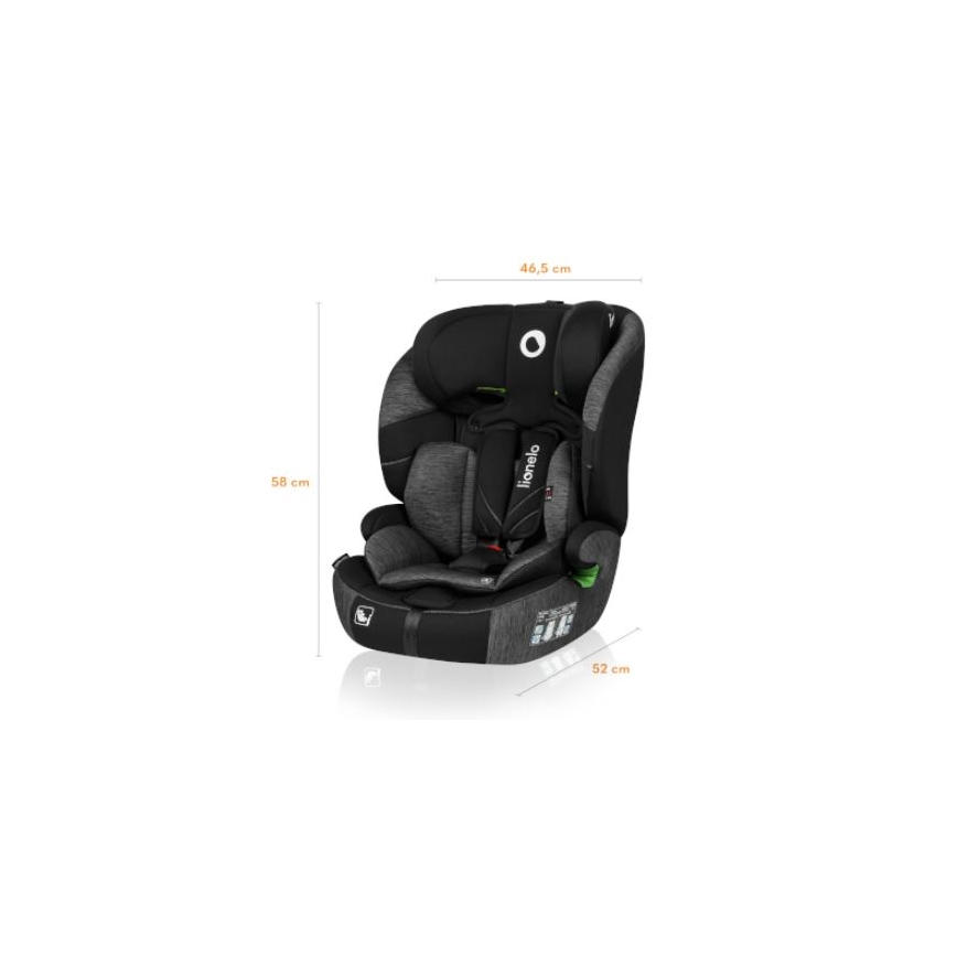 Lionelo - Автокресло LEVI ONE i-Size 76-150 см черный/серый