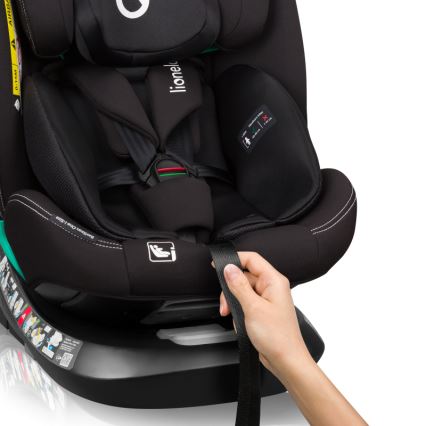 Lionelo - Автокресло с поворотной базой BASTIAAN ONE i-Size 40-150 см, чёрный карбон