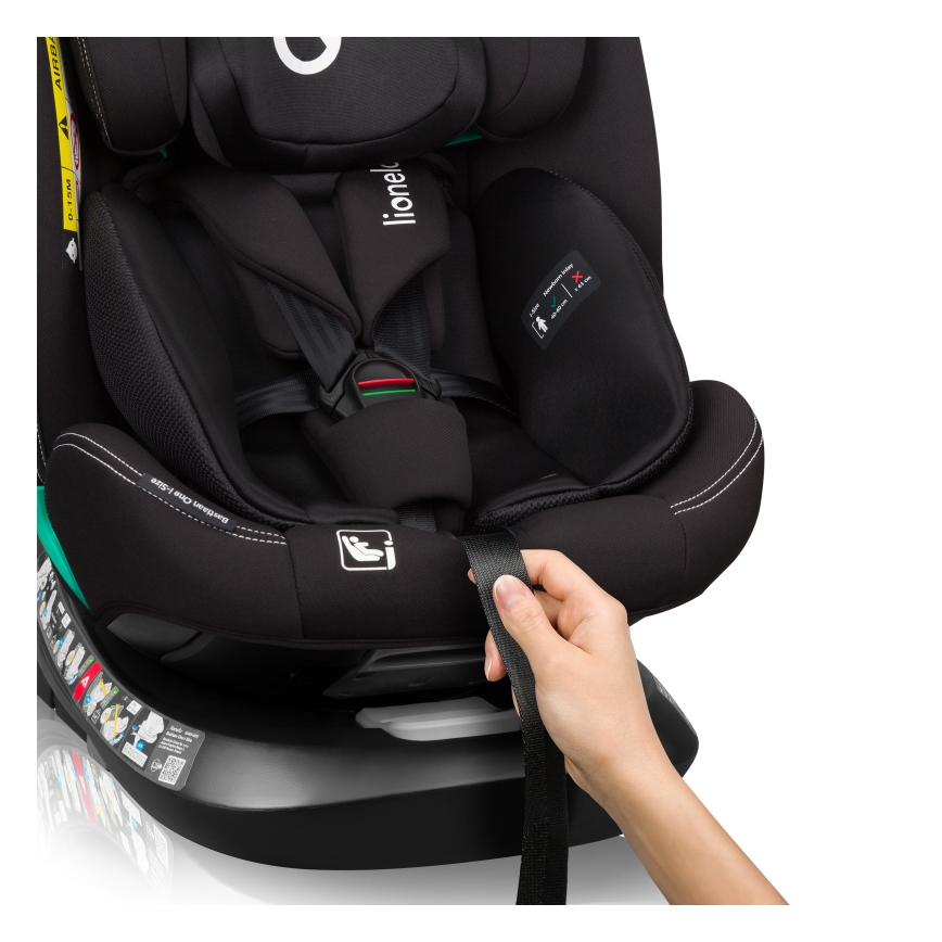 Lionelo - Автокресло с поворотной базой BASTIAAN ONE i-Size 40-150 см, чёрный карбон