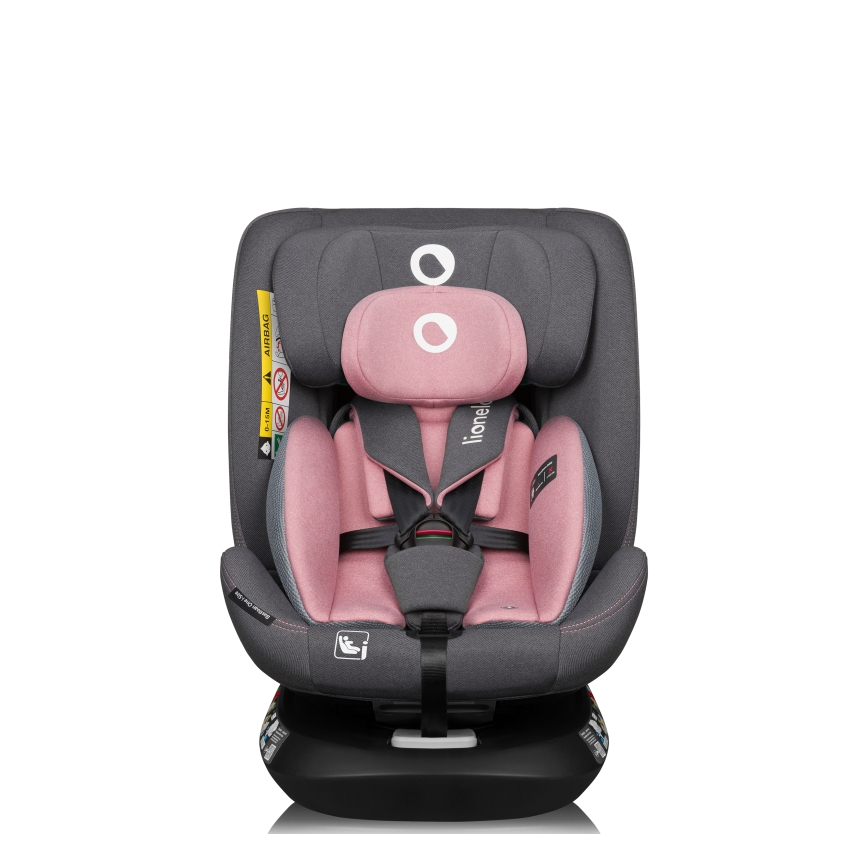 Lionelo - Поворотное автокресло с базой BASTIAAN ONE i-Size 40-150 см Pink Rose