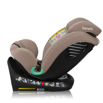 Lionelo - Автокресло с поворотной базой BASTIAAN ONE i-Size 40-150 см, песочно-бежевое