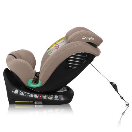 Lionelo - Автокресло с поворотной базой BASTIAAN ONE i-Size 40-150 см, песочно-бежевое