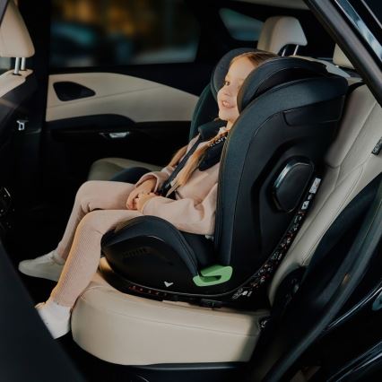 Lionelo - автокресло с базой, поворотное HARPER i-Size 76-150 см черный карбон