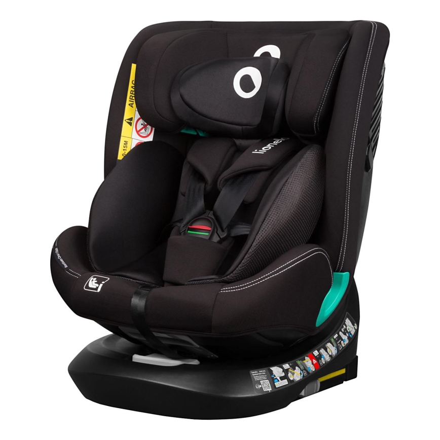 Lionelo - Автокресло с поворотной базой BASTIAAN ONE i-Size 40-150 см, чёрный карбон