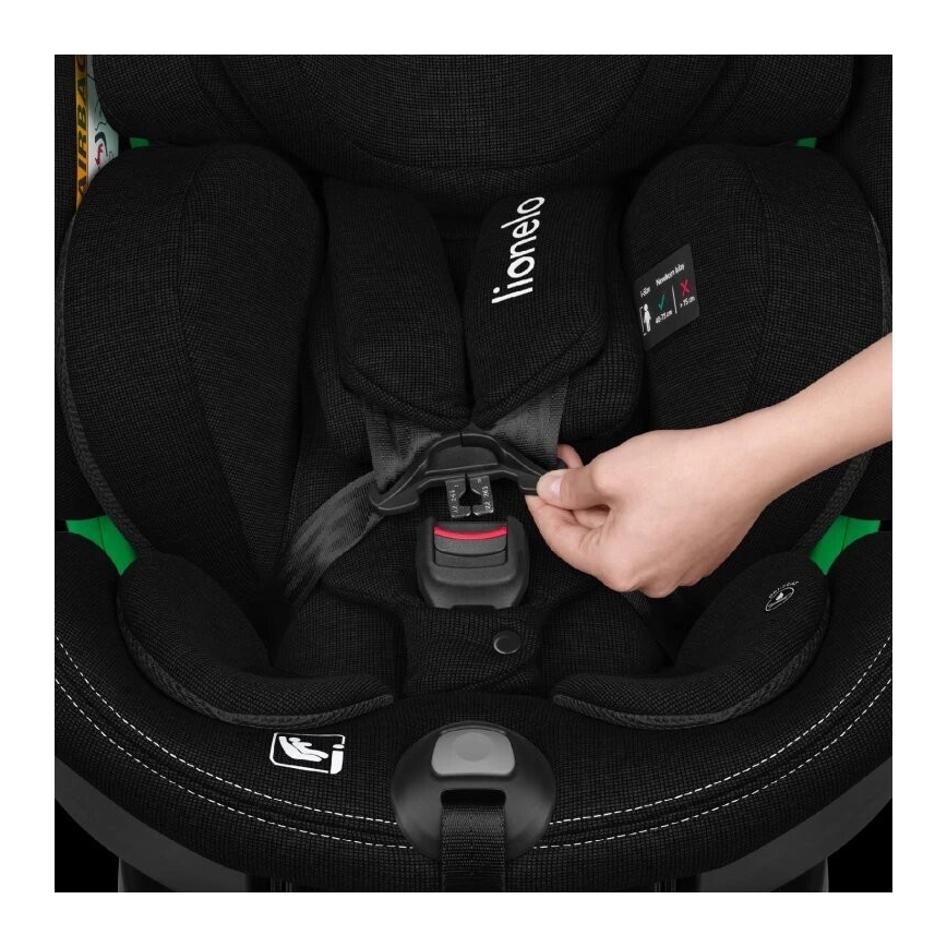 Lionelo - Автокресло с поворотным основанием HARMONY i-Size 40-150 см черный