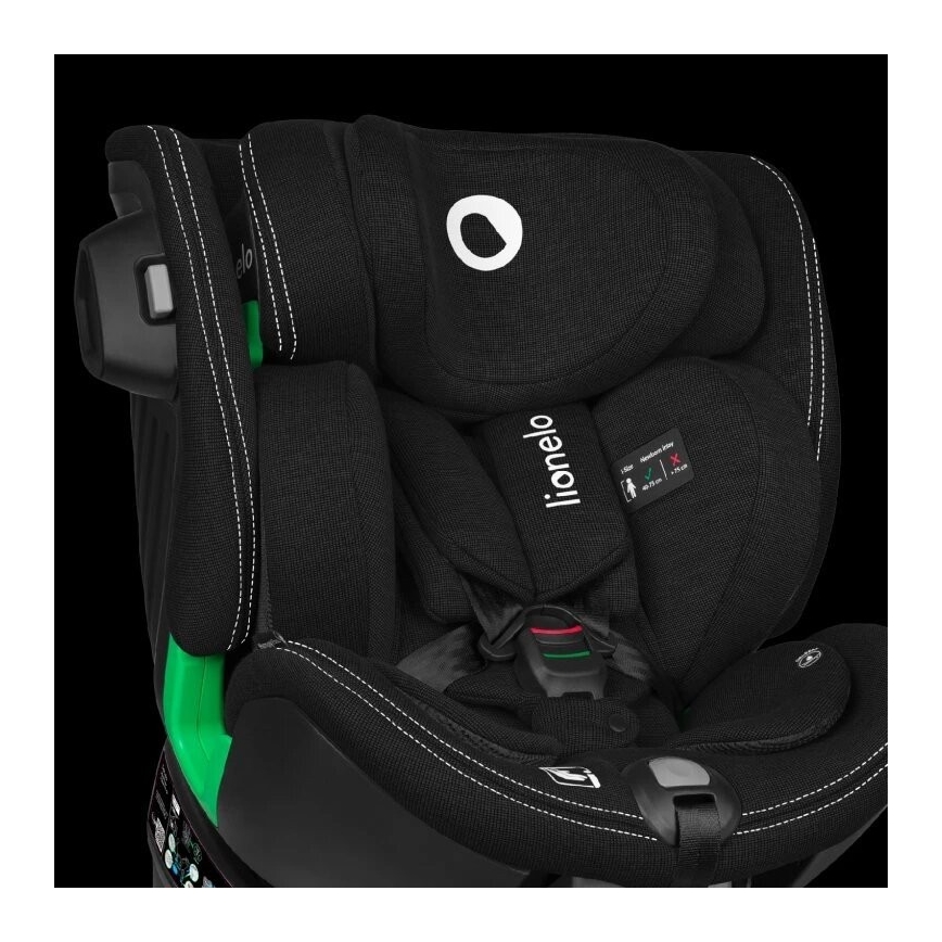 Lionelo - Автокресло с поворотным основанием HARMONY i-Size 40-150 см черный