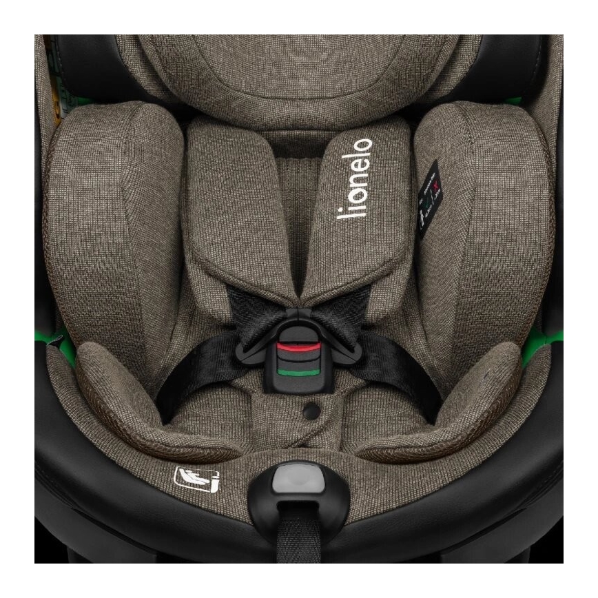 Lionelo - Автокресло с поворотным основанием HARMONY i-Size 40-150 см черный/оливковый