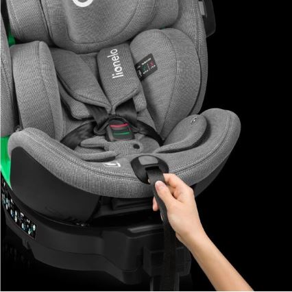 Lionelo - Автокресло с поворотным основанием HARMONY i-Size 40-150 см черный/серый