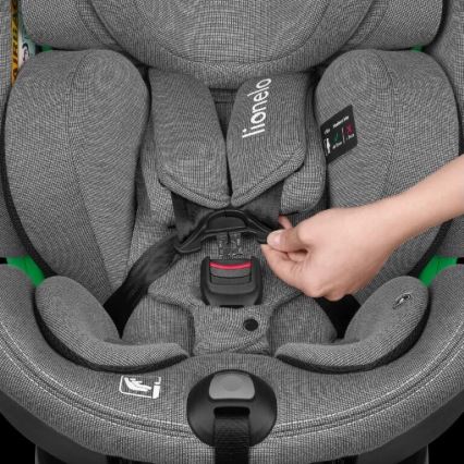 Lionelo - Автокресло с поворотным основанием HARMONY i-Size 40-150 см черный/серый