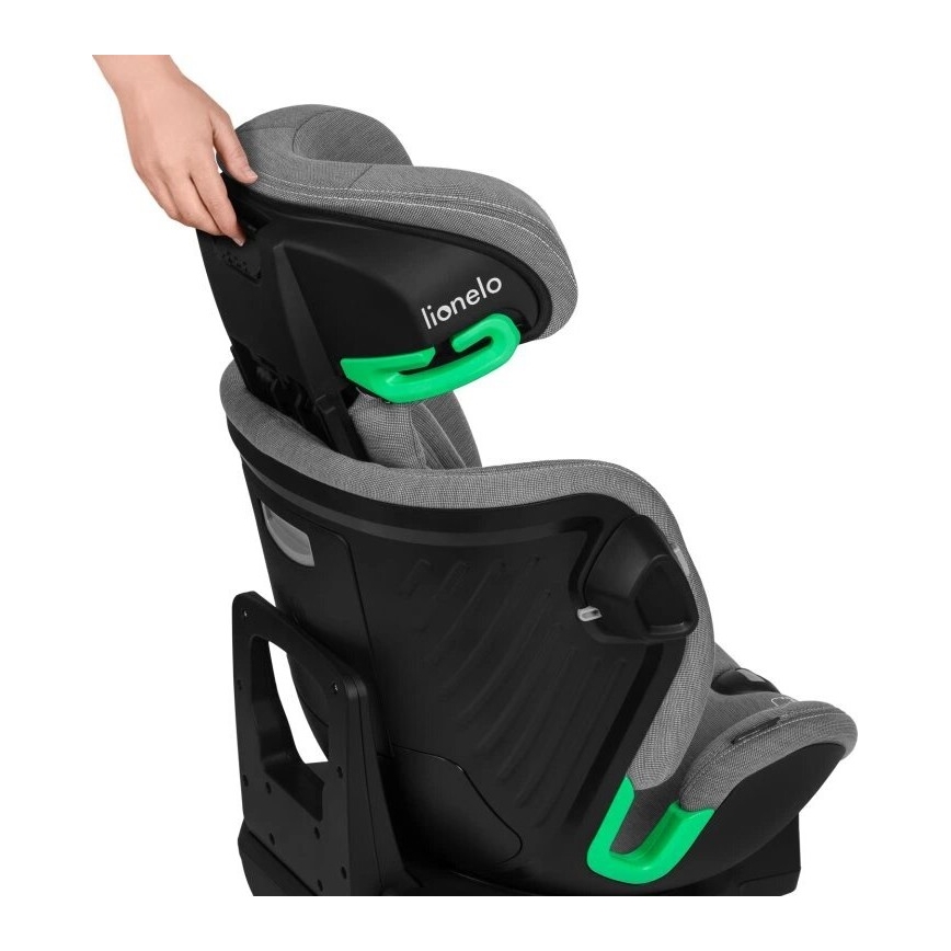 Lionelo - Автокресло с поворотным основанием HARMONY i-Size 40-150 см черный/серый