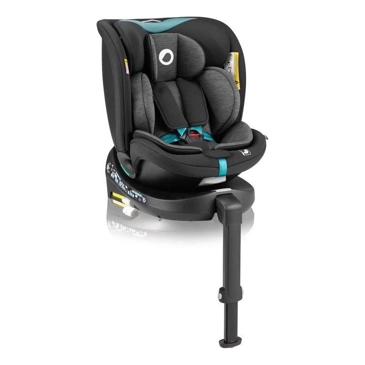 Lionelo - Автокресло с поворотным основанием NAVY i-Size 40-150 см черный/бирюзовый