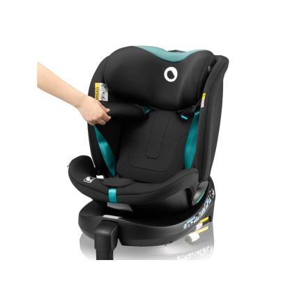 Lionelo - Автокресло с поворотным основанием NAVY i-Size 40-150 см черный/бирюзовый