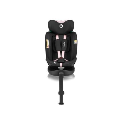 Lionelo - Автокресло с поворотным основанием NAVY i-Size 40-150 см черный/розовый