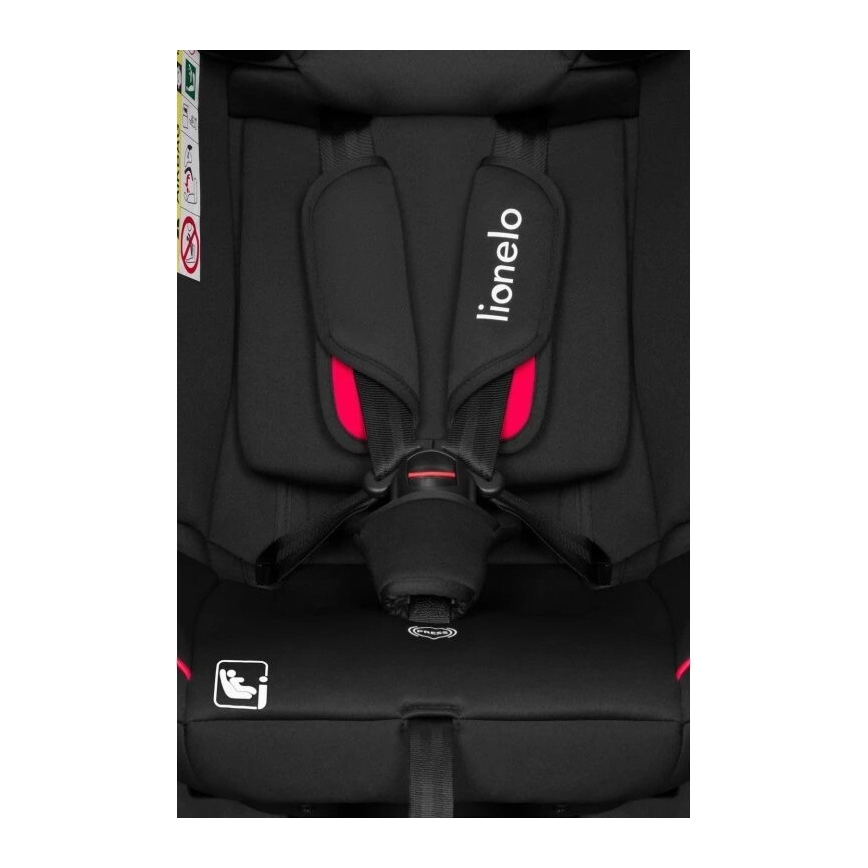 Lionelo - Автокрісло AART i-Size 40-150 см чорне/червоне