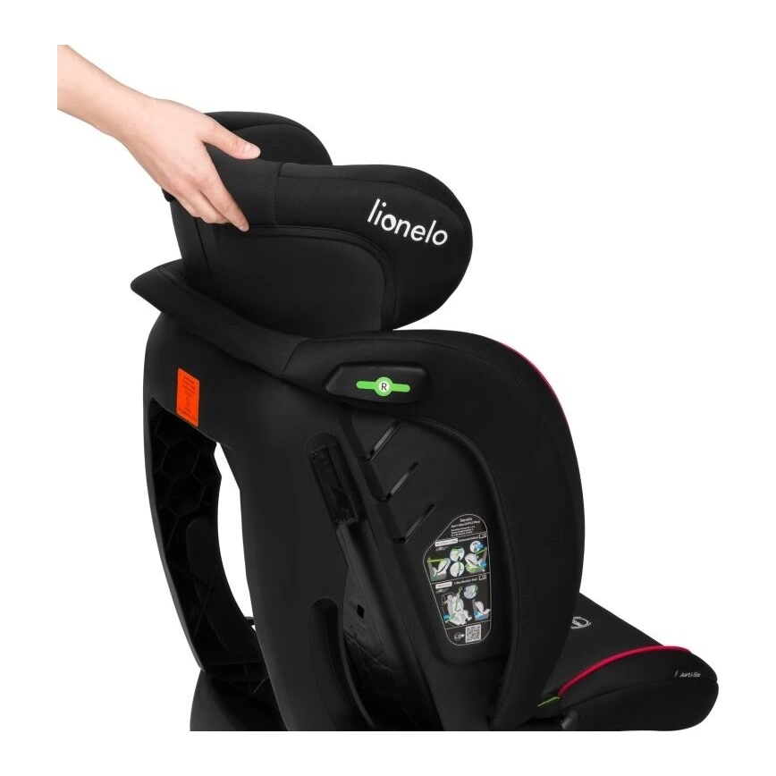 Lionelo - Автокрісло AART i-Size 40-150 см чорний/червоний