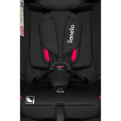 Lionelo - Автокрісло AART i-Size 40-150 см чорний/червоний