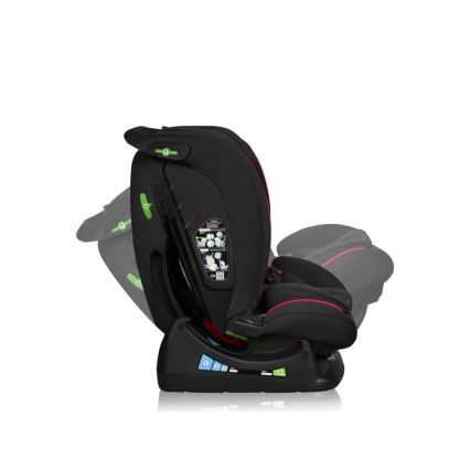 Lionelo - Автокрісло AART i-Size 40-150 см чорний/червоний