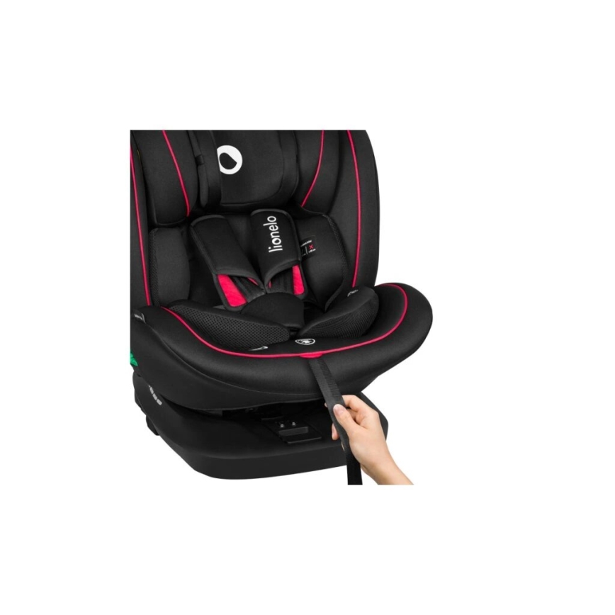 Lionelo - Автокрісло BASTIAAN i-Size 40-150 см чорний/червоний