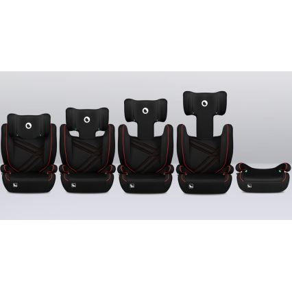 Lionelo - Автокрісло HUGO i-Size 100-150 см чорний/червоний