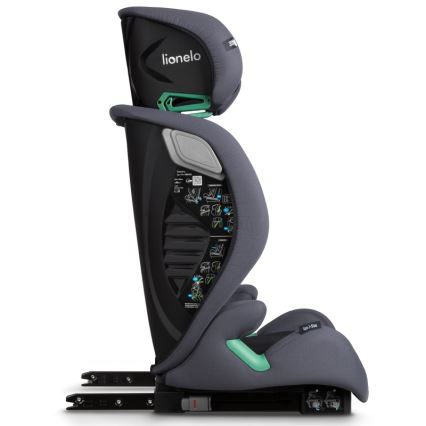 Lionelo - Автокрісло IGO i-Size для зросту 100-150 см, сірий графіт