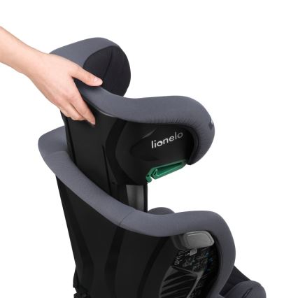 Lionelo - Автокрісло IGO i-Size для зросту 100-150 см, сірий графіт