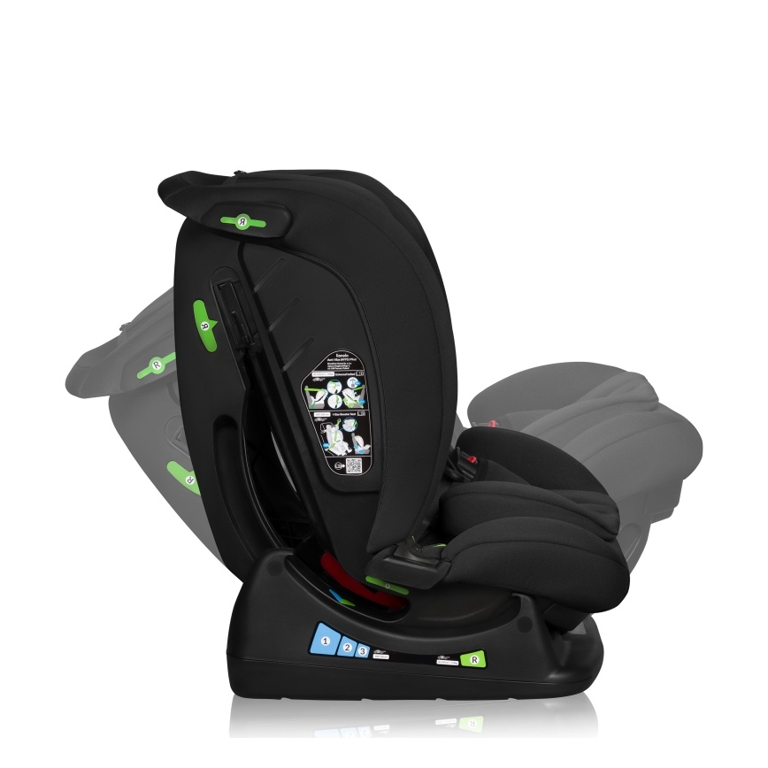Lionelo - автокрісло IZZY i-Size 40-150 см чорний карбон