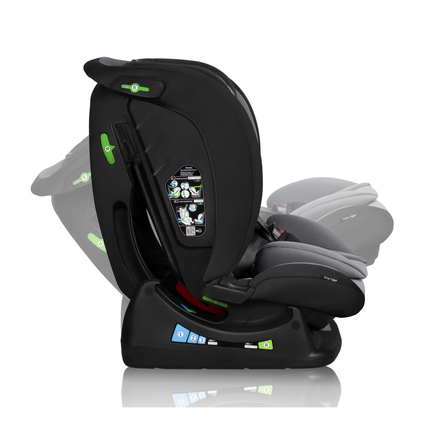 Lionelo - Автокрісло IZZY i-Size 40-150 см Чорно-сірий