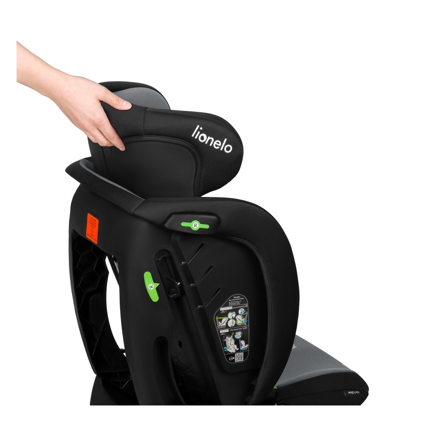 Lionelo - Автокрісло IZZY i-Size 40-150 см Чорно-сірий