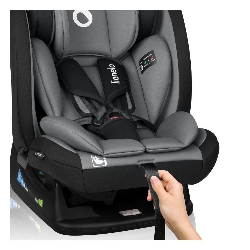 Lionelo - Автокрісло IZZY i-Size 40-150 см Чорно-сірий