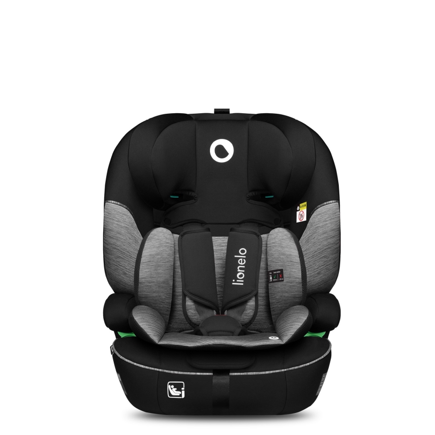 Lionelo - Автокрісло LEVI i-Size 76-150 см чорно-сіре